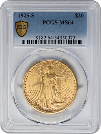 1925-S $20 St. Gaudens