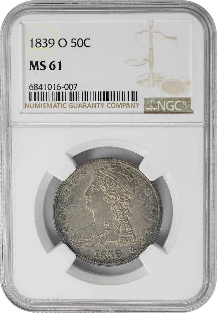 1839-O 50C MS61 NGC