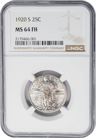 1920-S Standing Liberty 25c