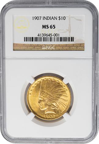 1907 $10 Indian