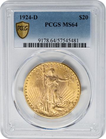 1924-D $20 St. Gaudens