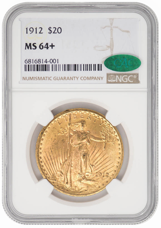 1912 $20 MS64+ NGC