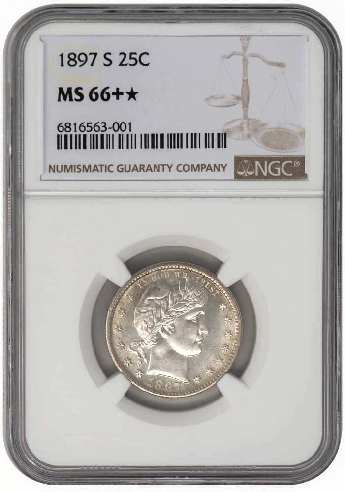 1897-S 25C MS66+ NGC