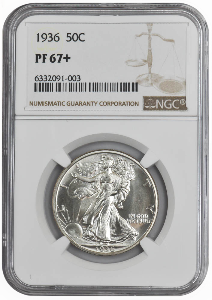 1936 50C PR67+ NGC