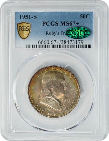 1951-S Franklin 50c