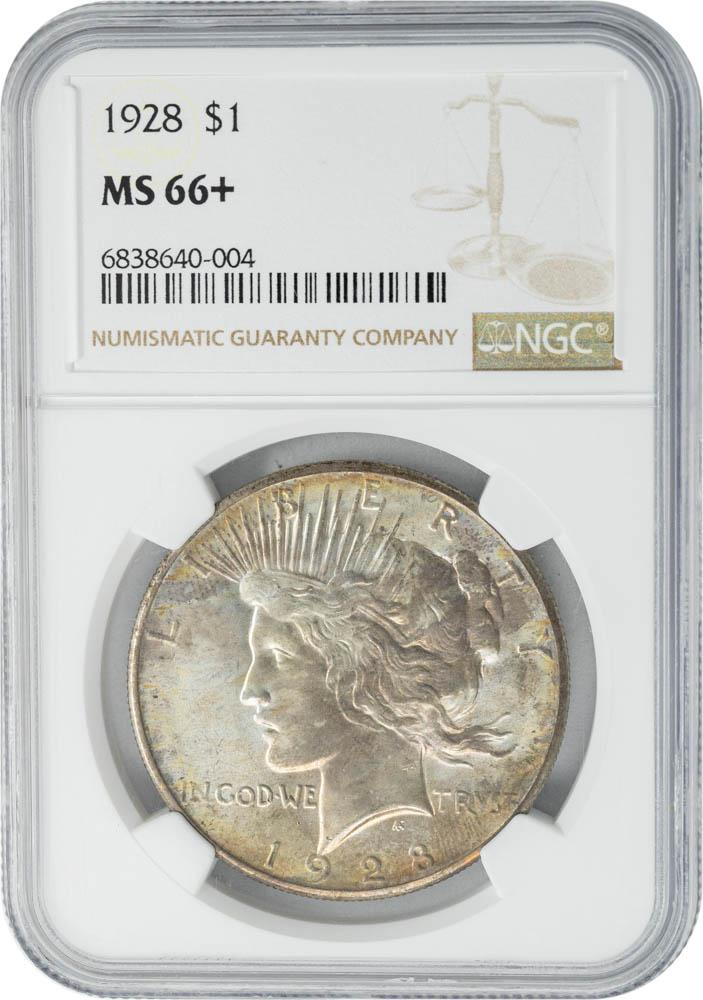 1928 $1 MS66+ NGC
