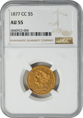 1877-CC $5 Liberty