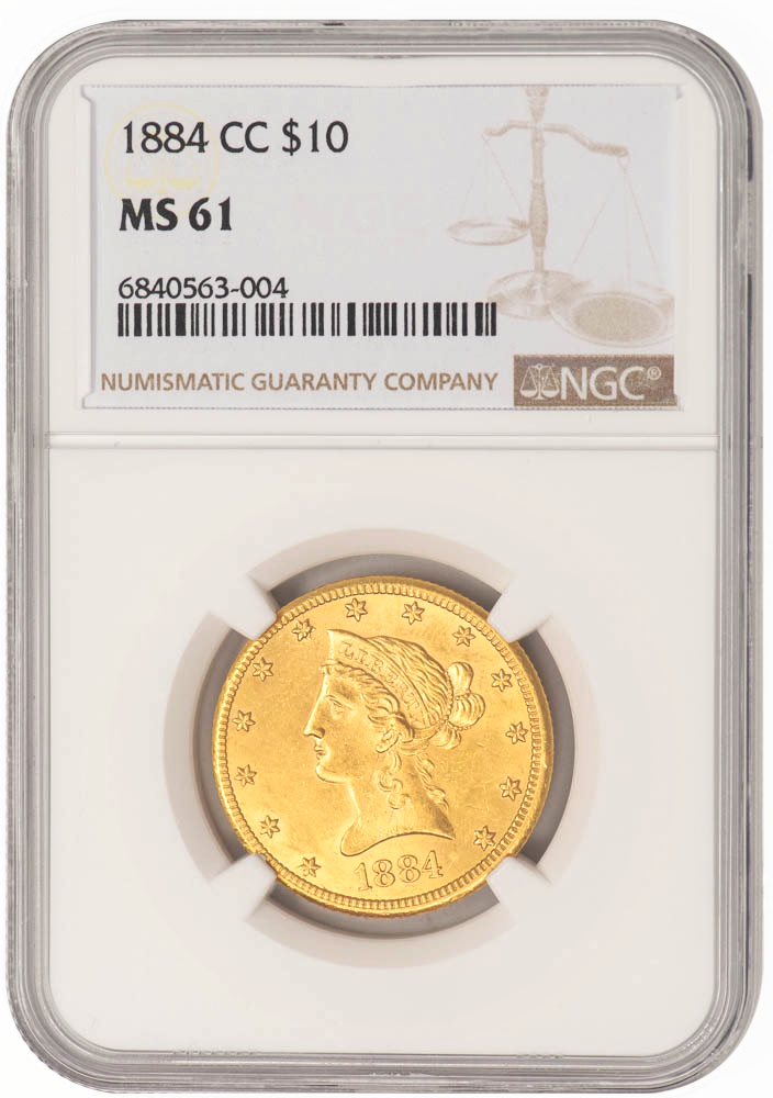 1884-CC $10 MS61 NGC