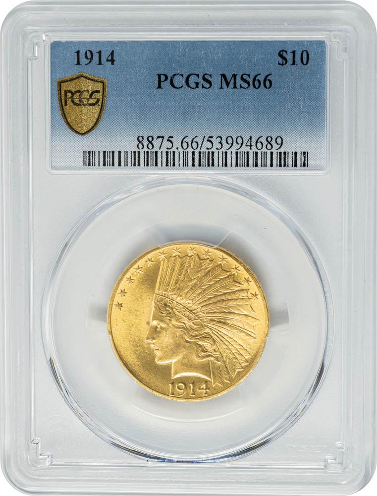 1914 $10 MS66 PCGS