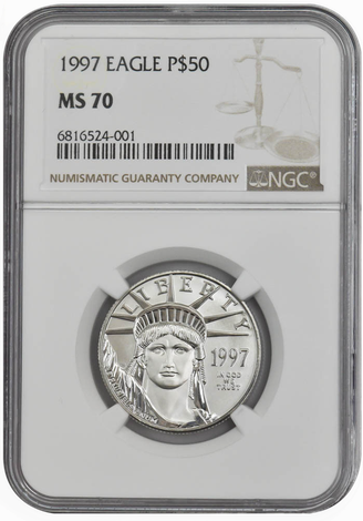 1997 $50 American Platinum Eagle