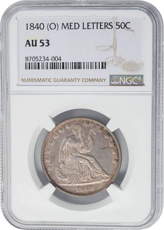 1840(O) Seated Liberty 50c - Medium Letters
