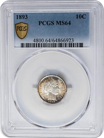 1893 Barber 10c
