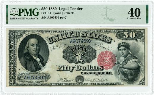 1880 FR. 164 $50 Legal Tender