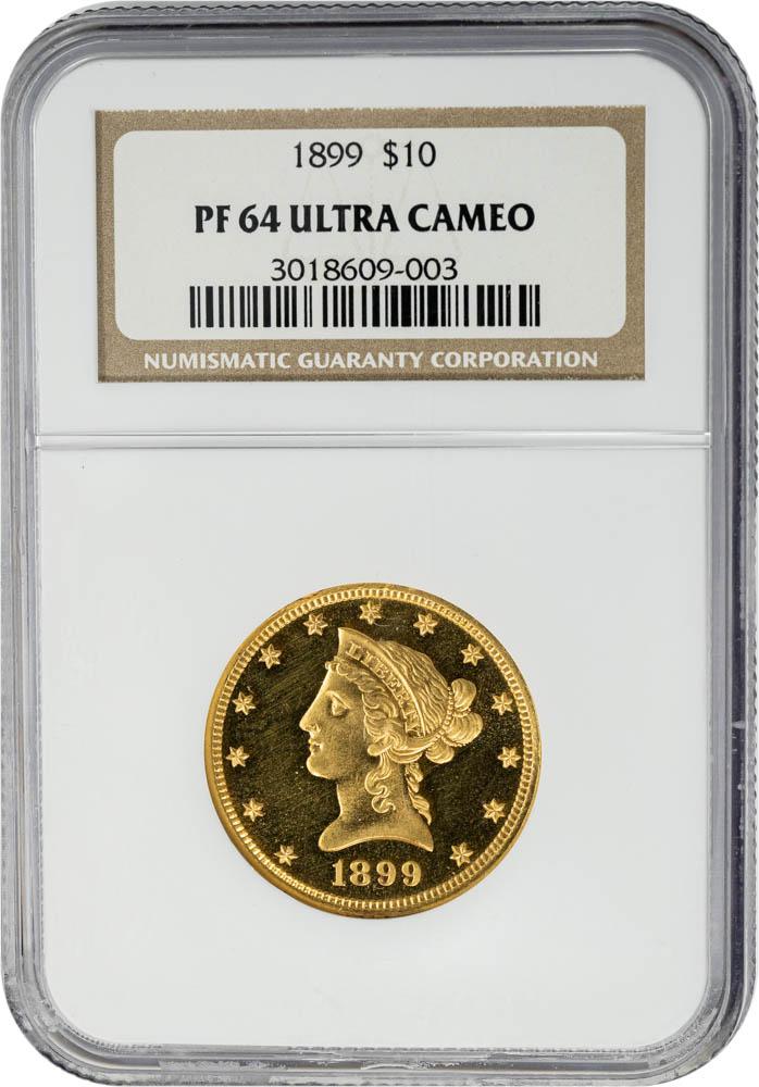 1899 $10 PR64DCAM NGC