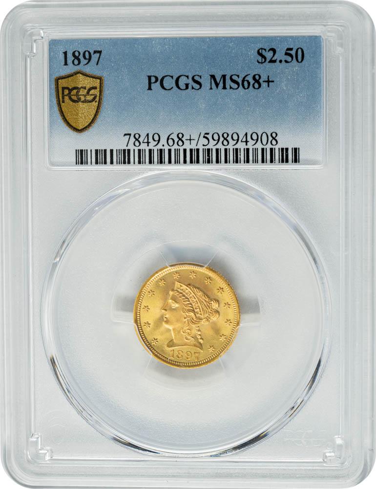 1897 $2.50 MS68+ PCGS