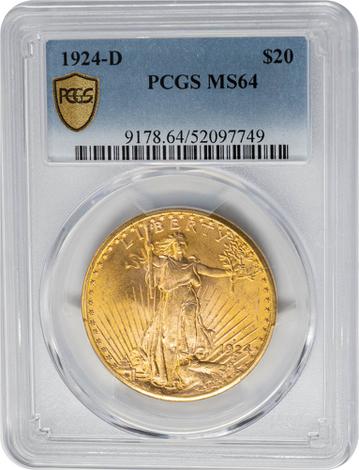1924-D $20 St. Gaudens