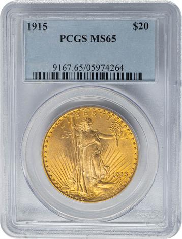 1915 $20 St. Gaudens