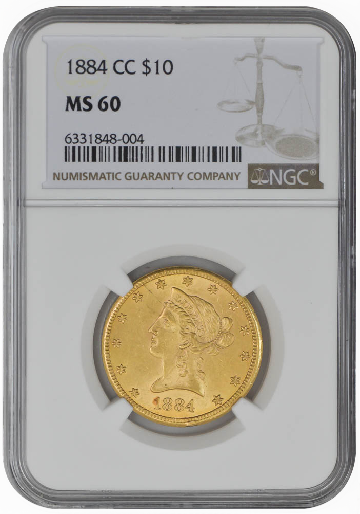 1884-CC $10 MS60 NGC
