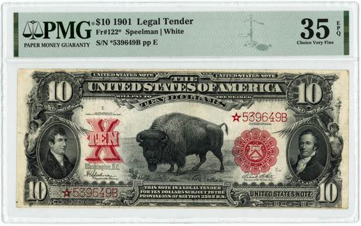 1901 FR. 122* $10 Legal Tender