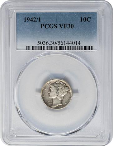 1942/1 Mercury 10c