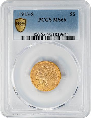 1913-S $5 Indian