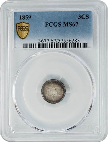 1859 Three Cent 3CS