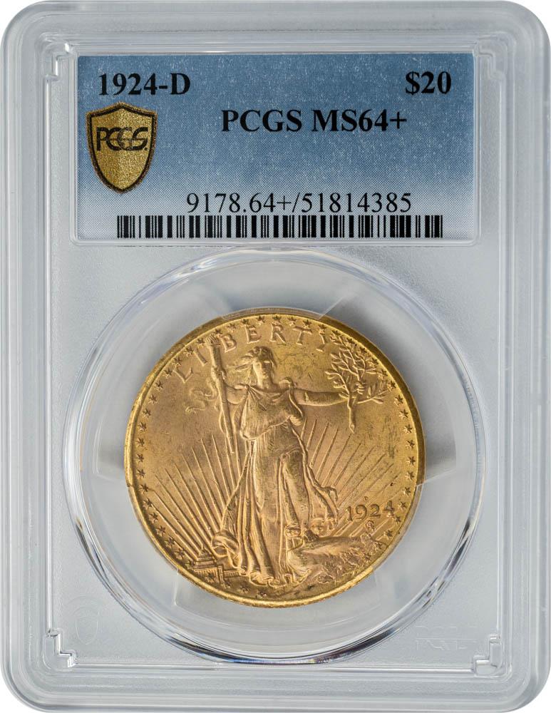 1924-D $20 MS64+ PCGS