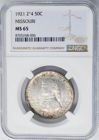 Missouri 50c 1921 2X4