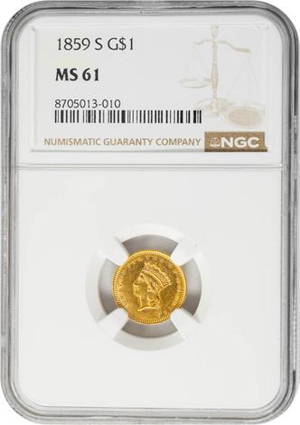 1859-S $ Indian